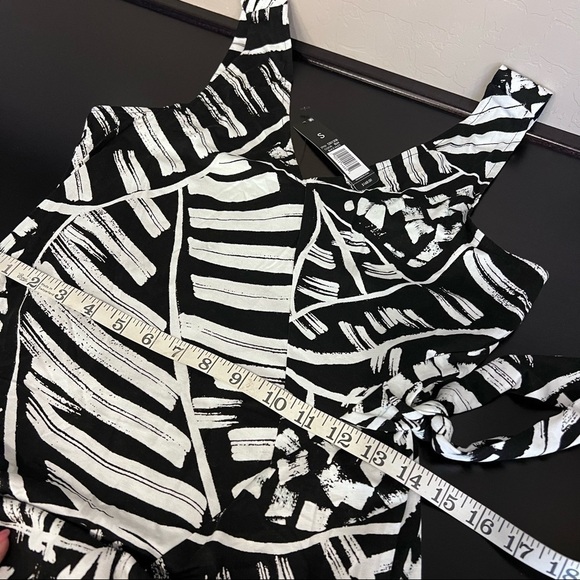 Nik + Zoe MOONLIT Palm dress, sleeveless, black and white, size S NWT - Picture 13 of 13